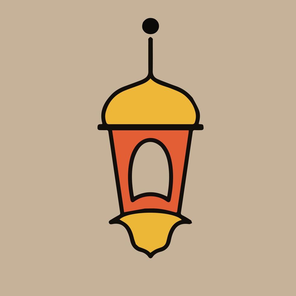 frontière de ramadan kareem, arrière-plan de style art islamique. symbole du ramadan moubarak, lanterne suspendue dorée, lampe arabe, art vectoriel et illustration