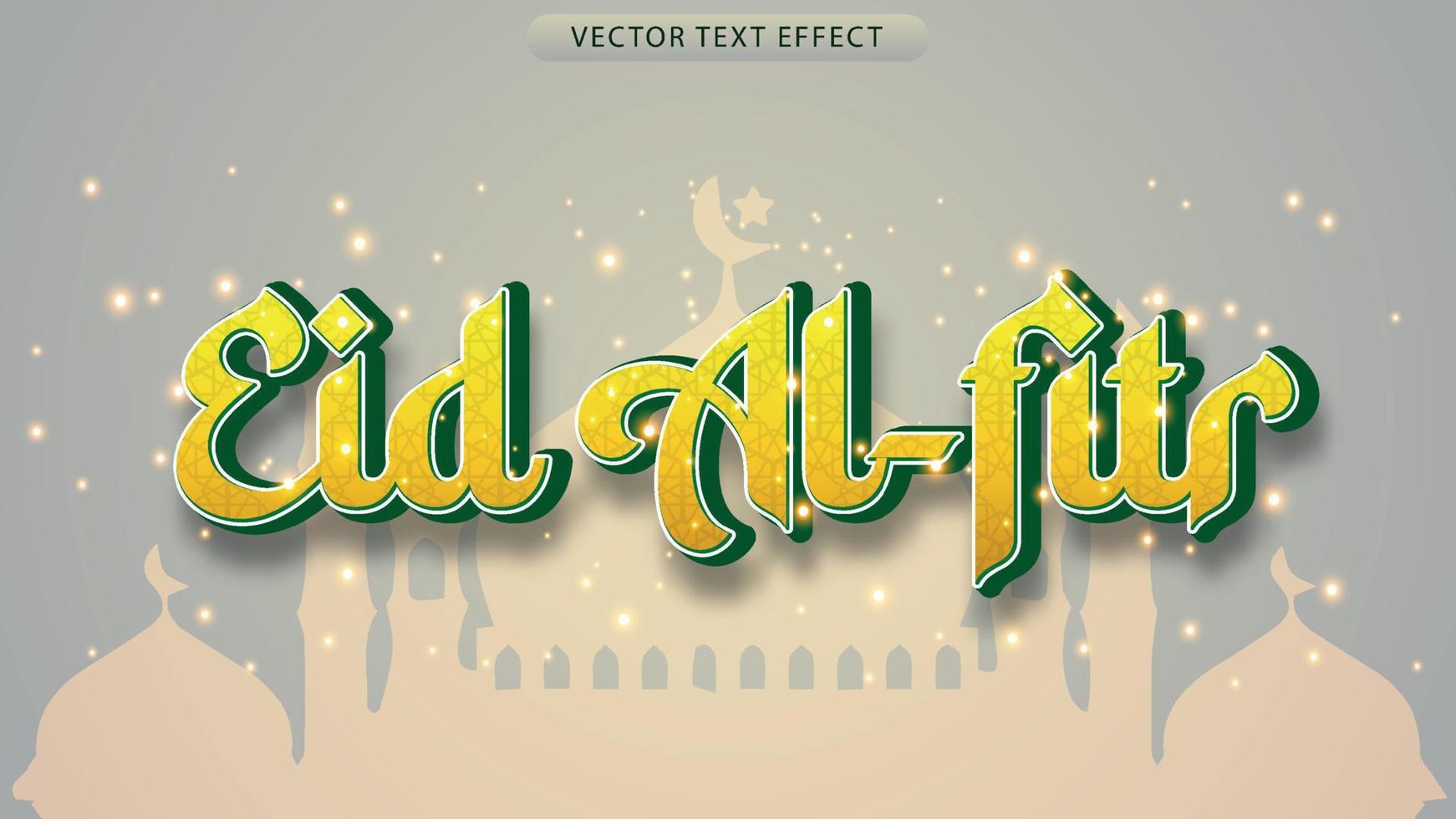 Texte 3d fichier vectoriel eid al-fitr