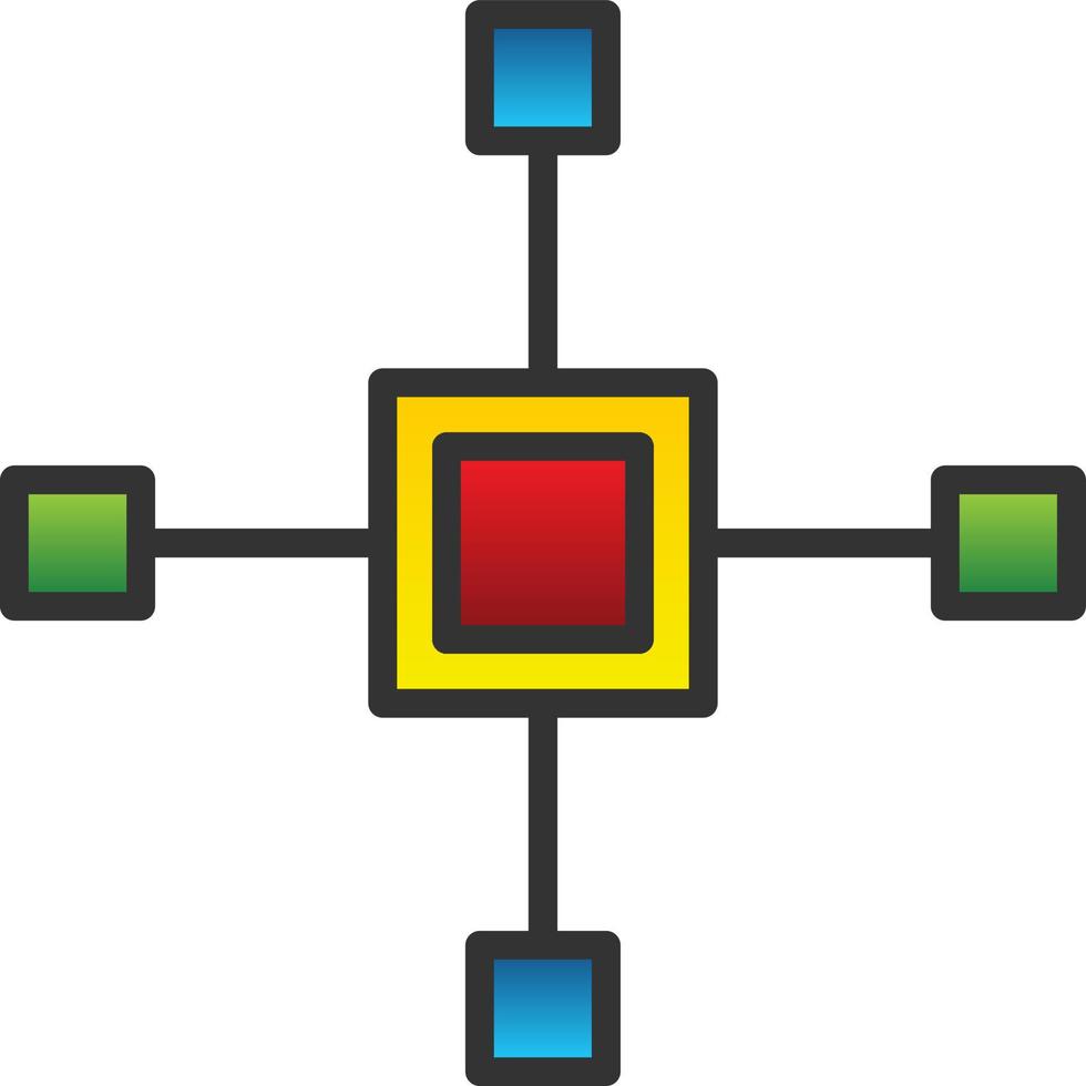 conception d'icône de vecteur de carte mentale