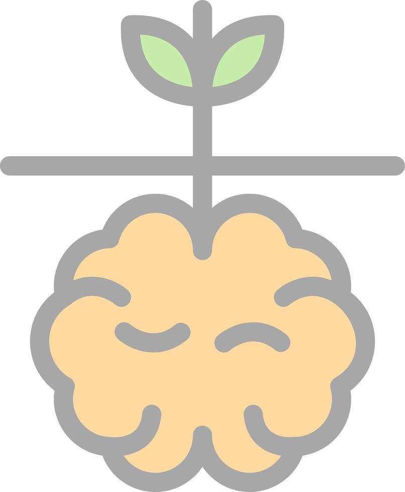 conception d'icône vectorielle de croissance mentale vecteur