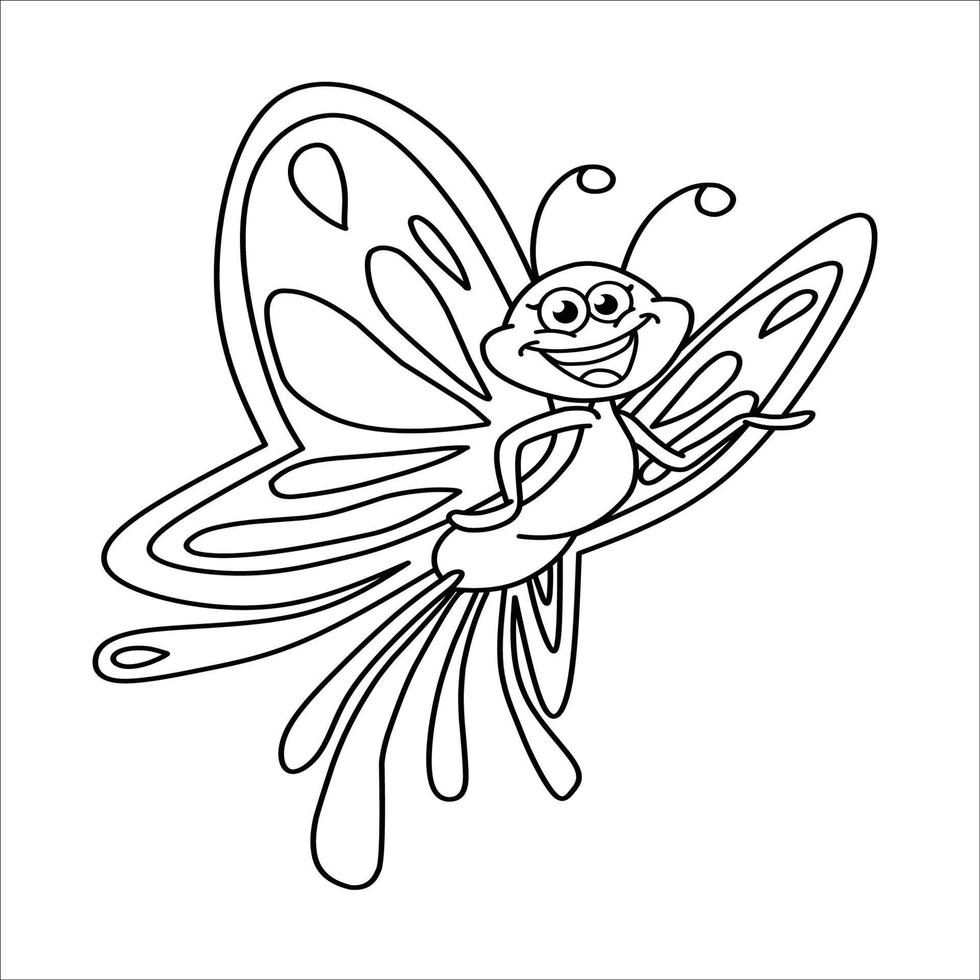 papillon coloriage adulte vecteur