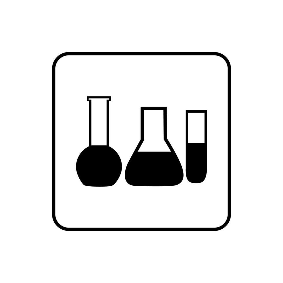 conception de vecteur d'icône de substance chimique