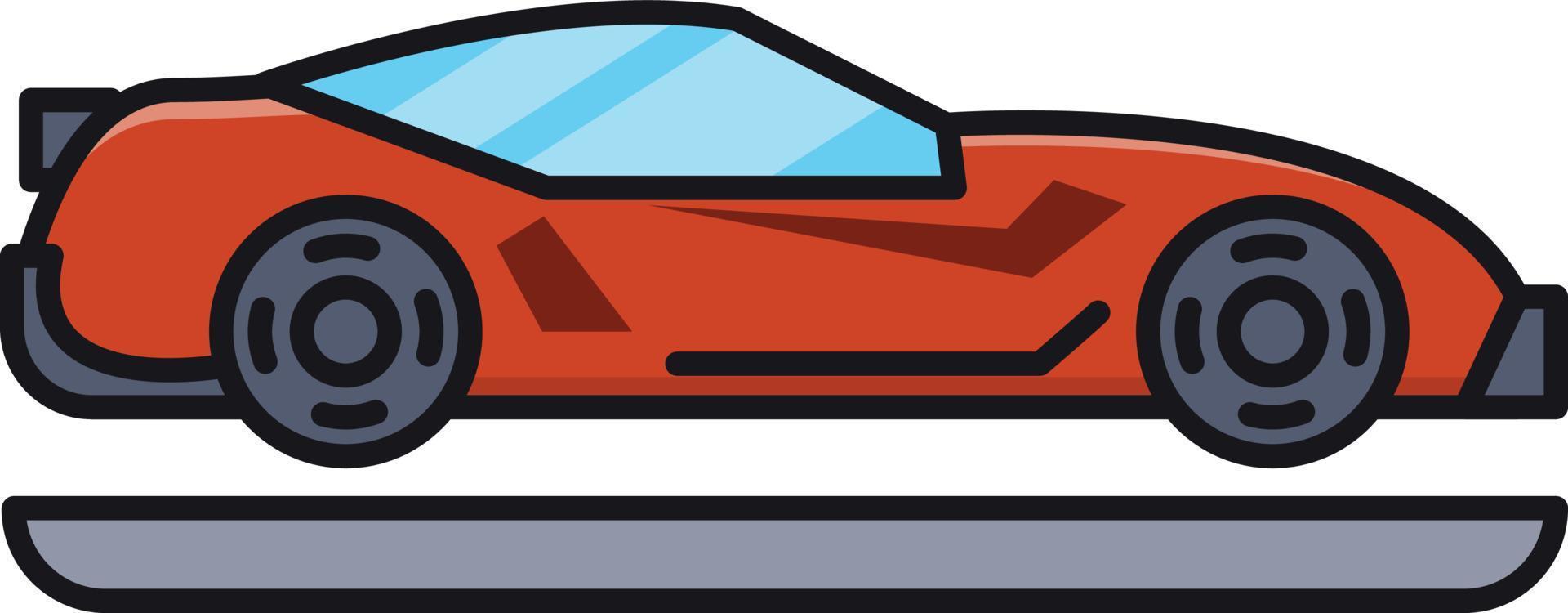 illustration vectorielle de voiture de sport sur fond.symboles de qualité premium.icônes vectorielles pour le concept et la conception graphique. vecteur