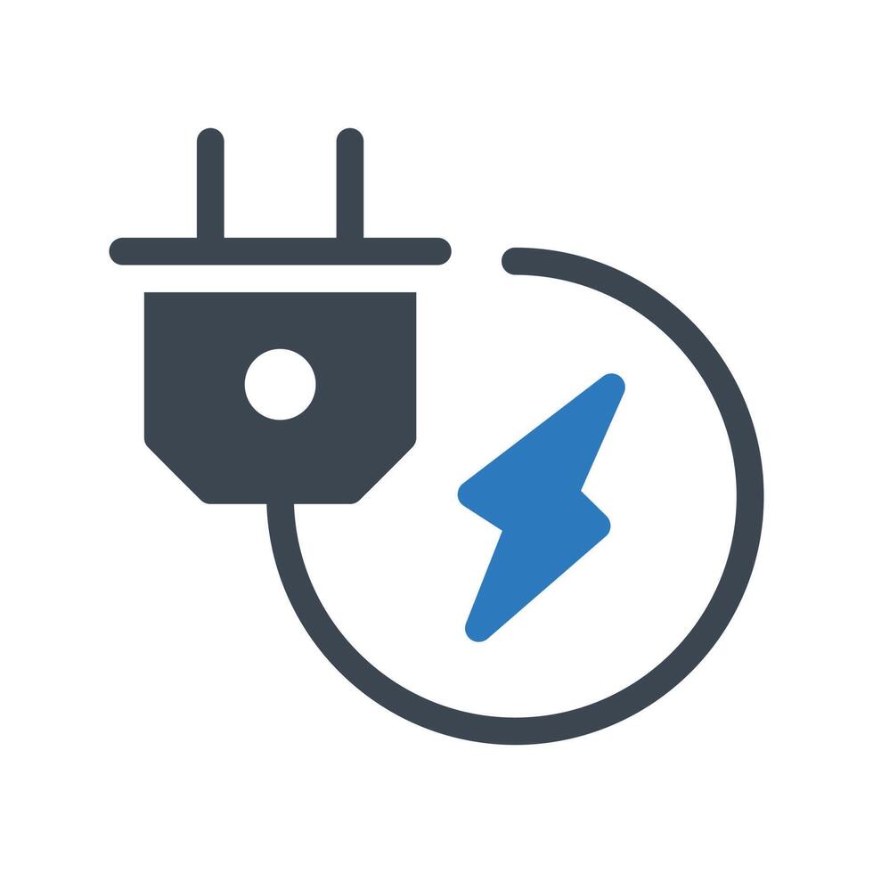 illustration vectorielle de l'adaptateur de charge sur un arrière-plan.symboles de qualité premium.icônes vectorielles pour le concept et la conception graphique. vecteur