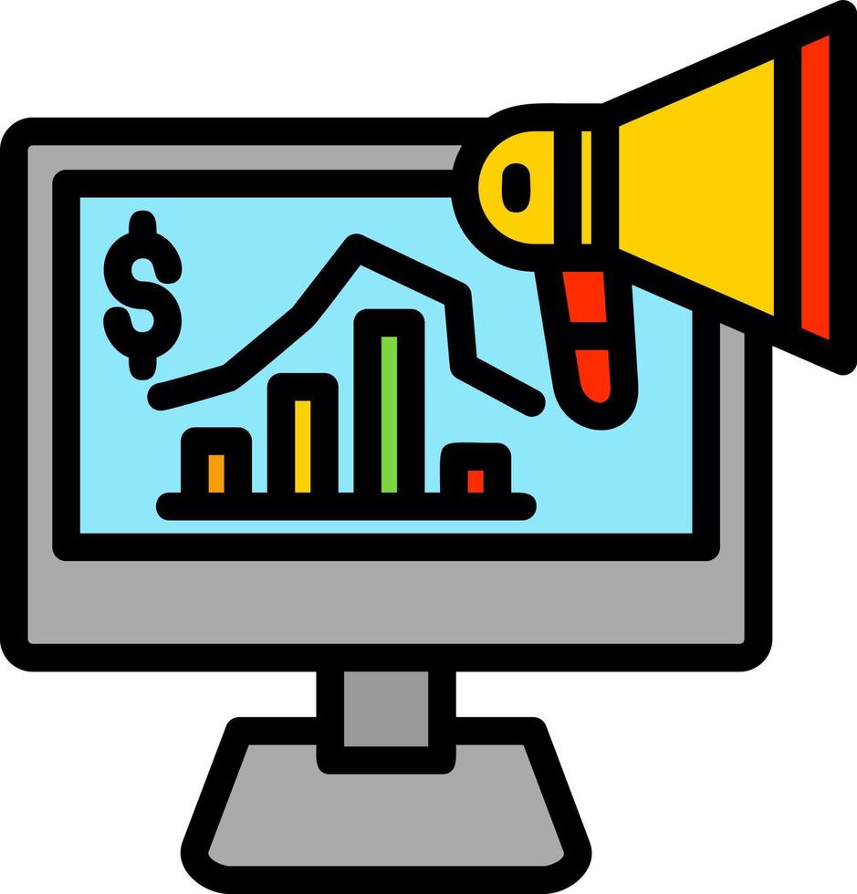 conception d'icône de vecteur de marketing de vente