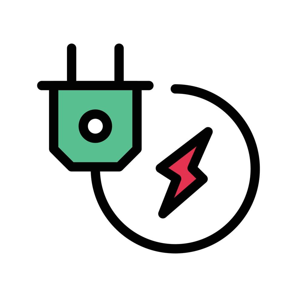 illustration vectorielle de l'adaptateur de charge sur un arrière-plan.symboles de qualité premium.icônes vectorielles pour le concept et la conception graphique. vecteur