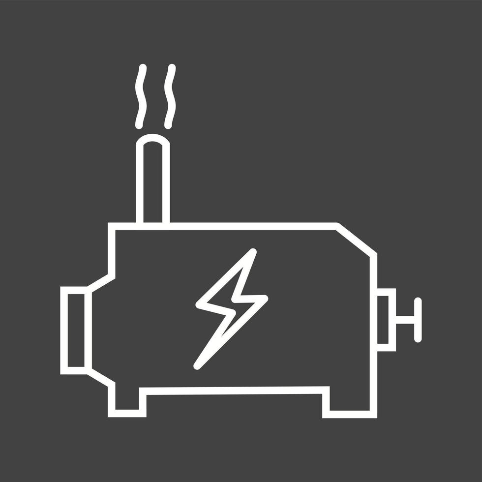 moteur unique peut vecteur ligne icône