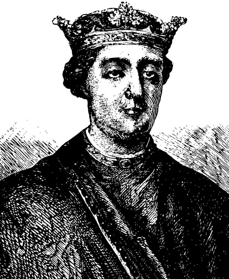 henry ii, illustration vintage vecteur