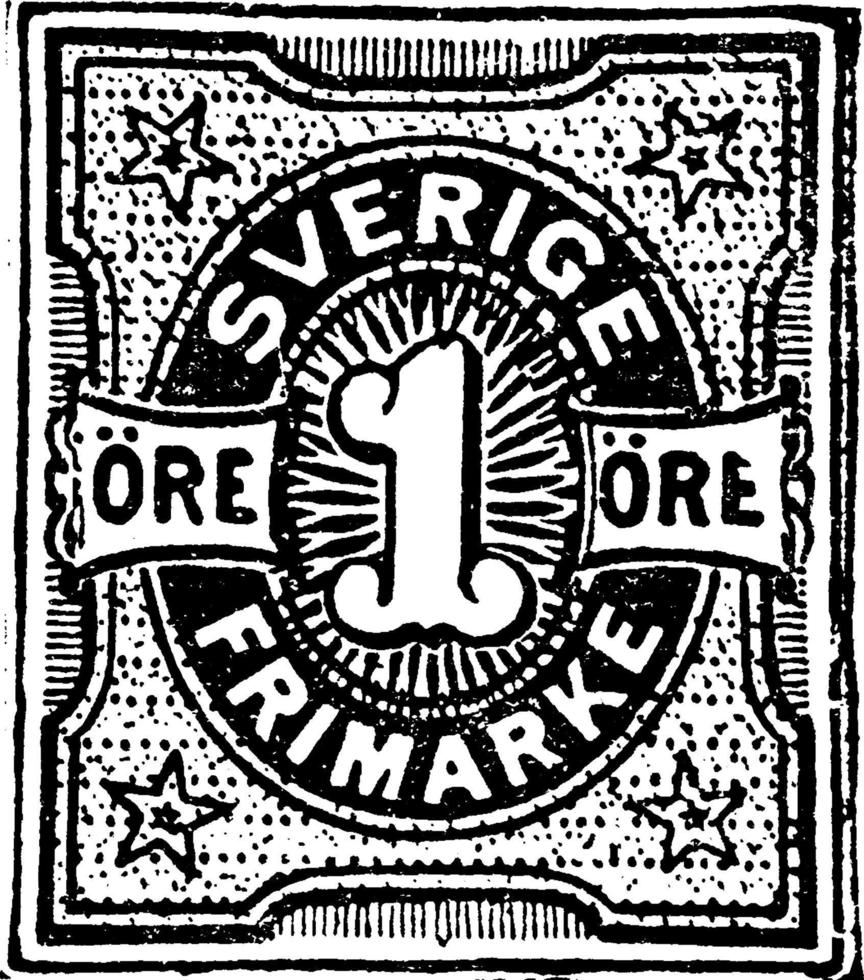 timbre de deux pence de la nouvelle galles du sud de 1888 à 1889, illustration vintage. vecteur