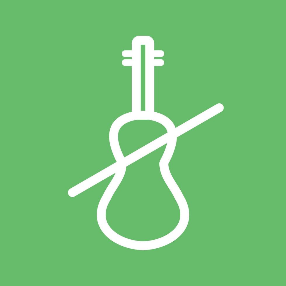 icône de fond de couleur de ligne de violoncelle vecteur