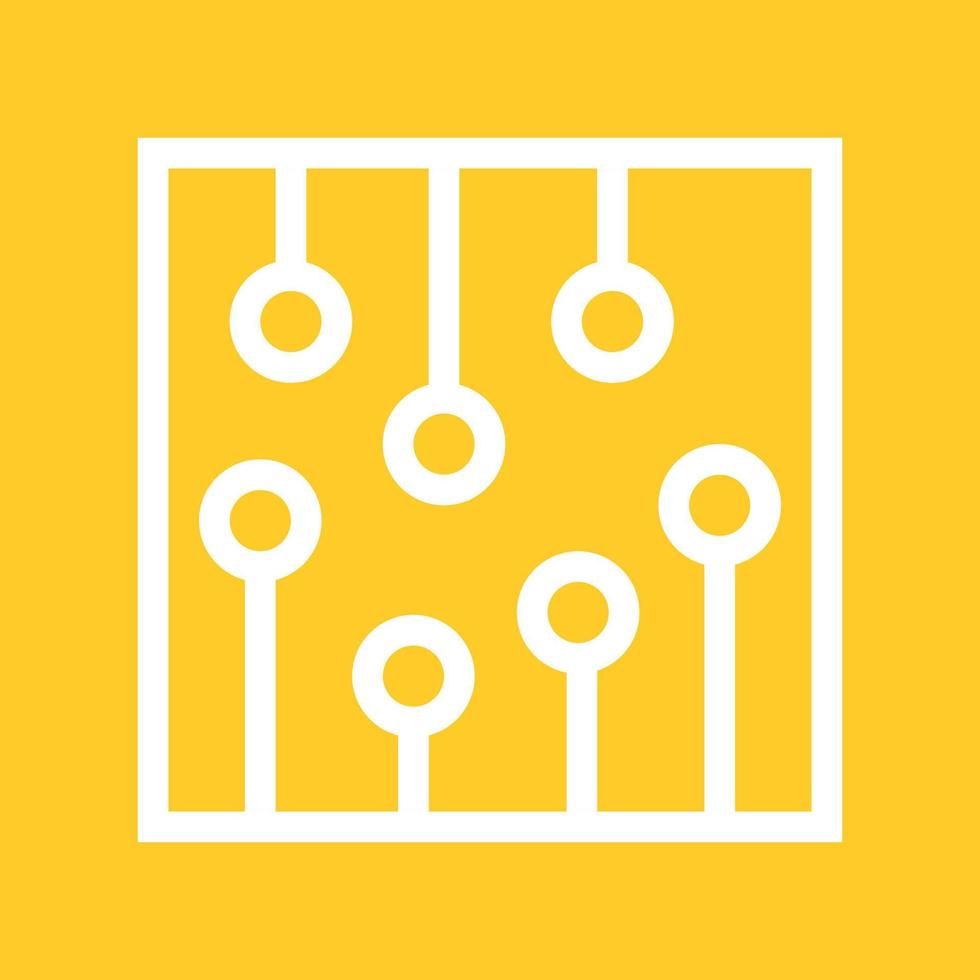 icône de fond de couleur de ligne de circuit vecteur