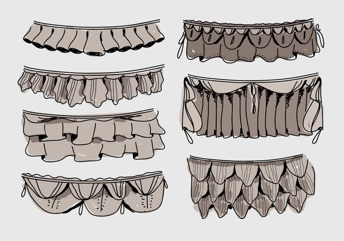 Frills Illustration vectorielle dessinés à la main vecteur