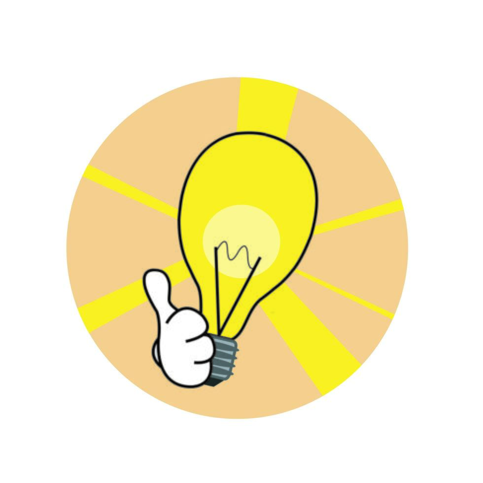 icône de lampe bonne idée vecteur