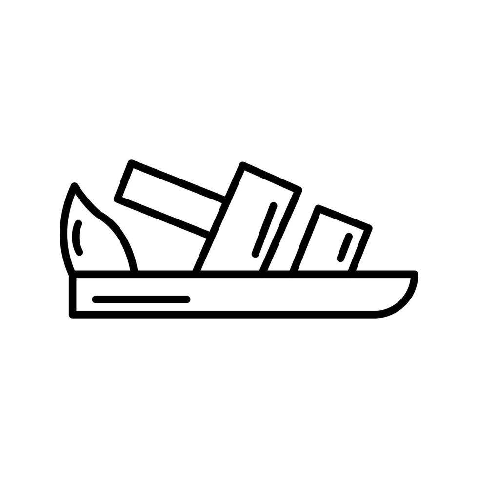 icône de vecteur de sandale