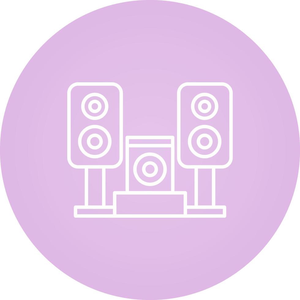 icône de vecteur de système de musique