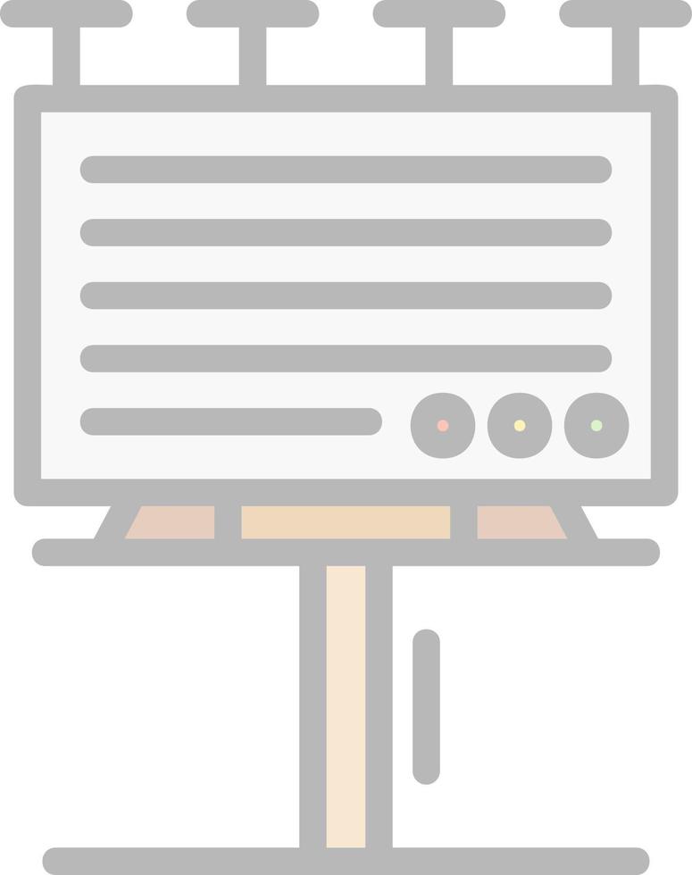 conception d'icône de vecteur de panneau d'affichage