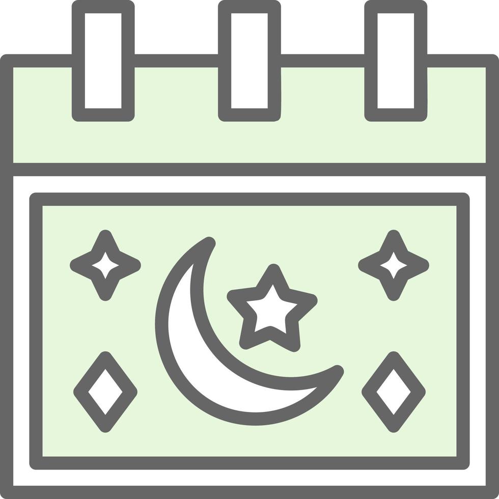 conception d'icône vectorielle calendrier ramadan vecteur