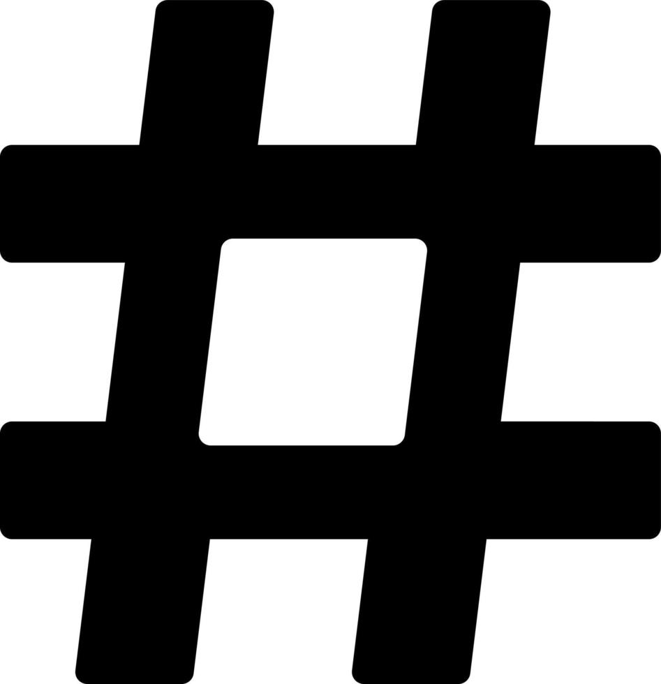 conception d'icône de vecteur de hashtag