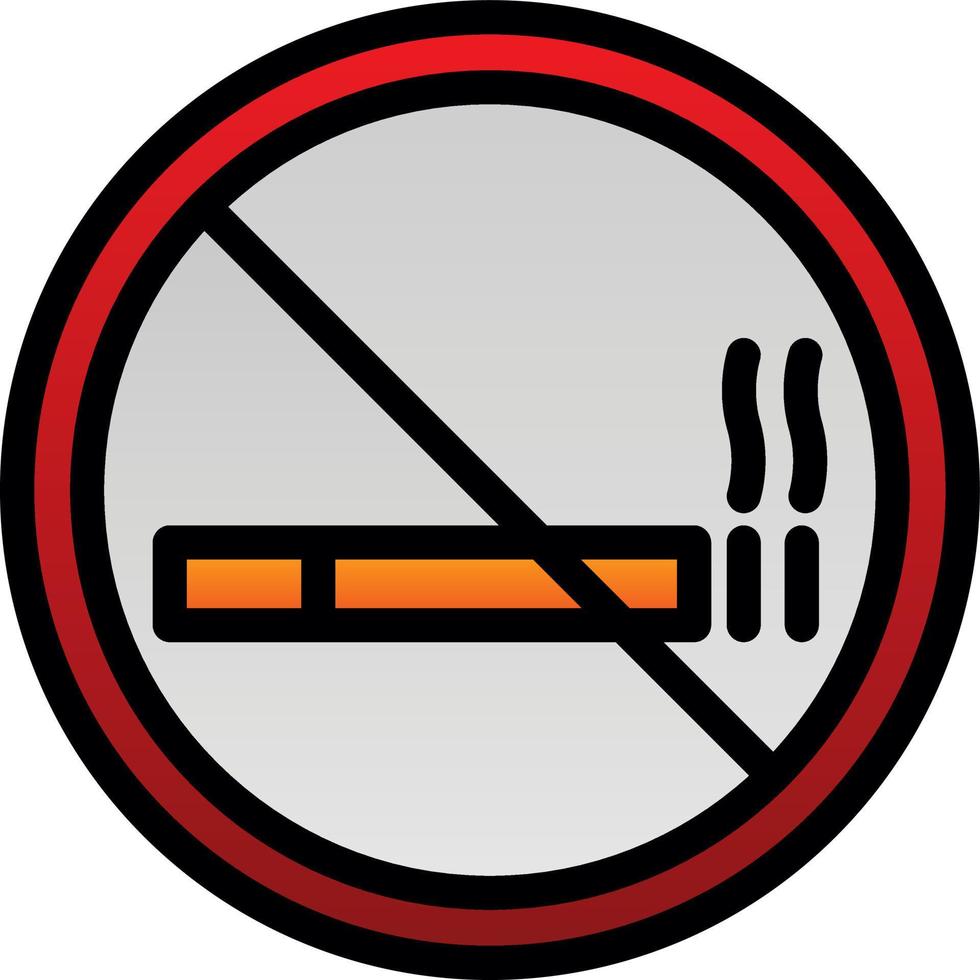 conception d'icône de vecteur de fumer