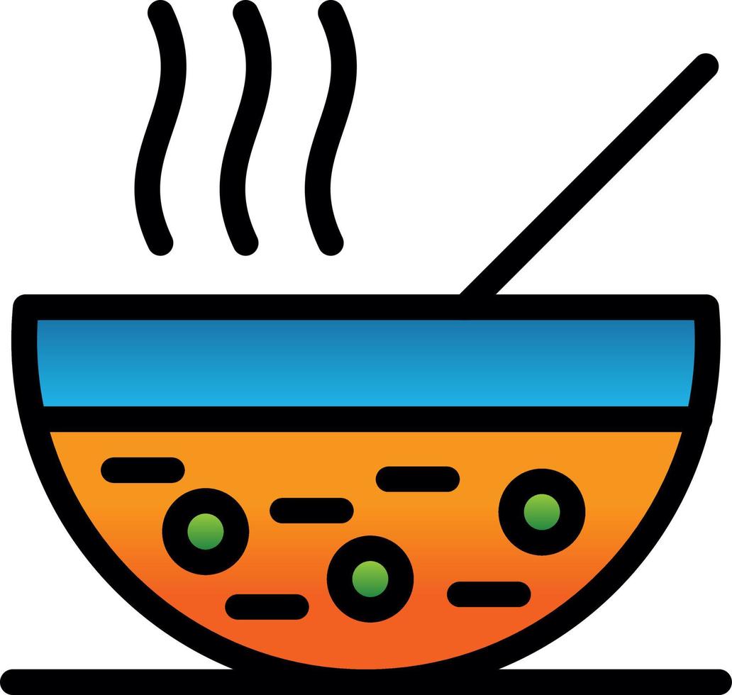 conception d'icône de vecteur de soupe
