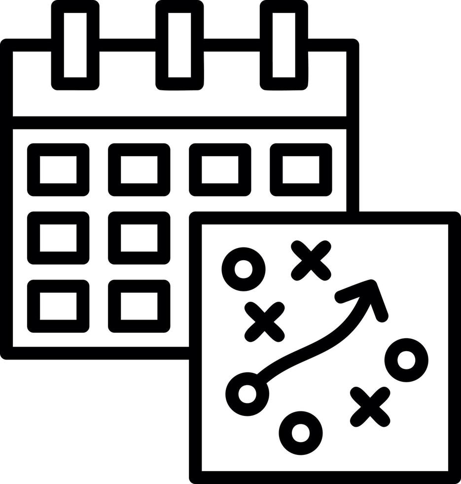 conception d'icône de vecteur de stratégie