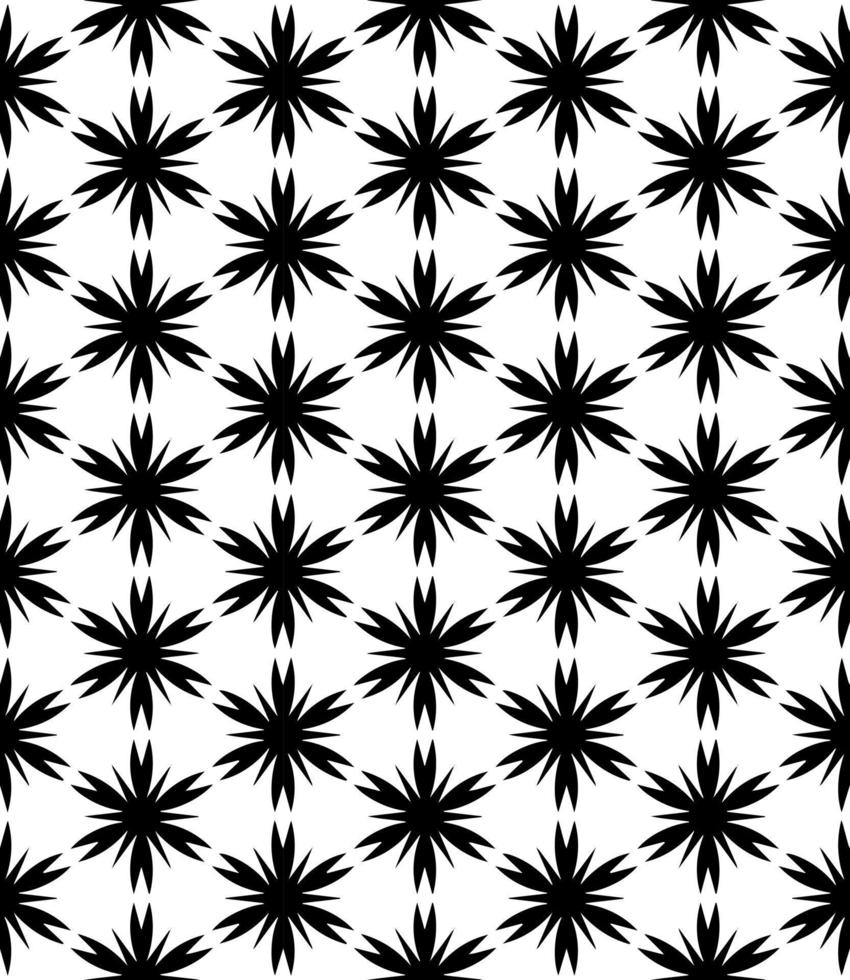 motif abstrait sans couture noir et blanc. arrière-plan et toile de fond. conception ornementale en niveaux de gris. vecteur