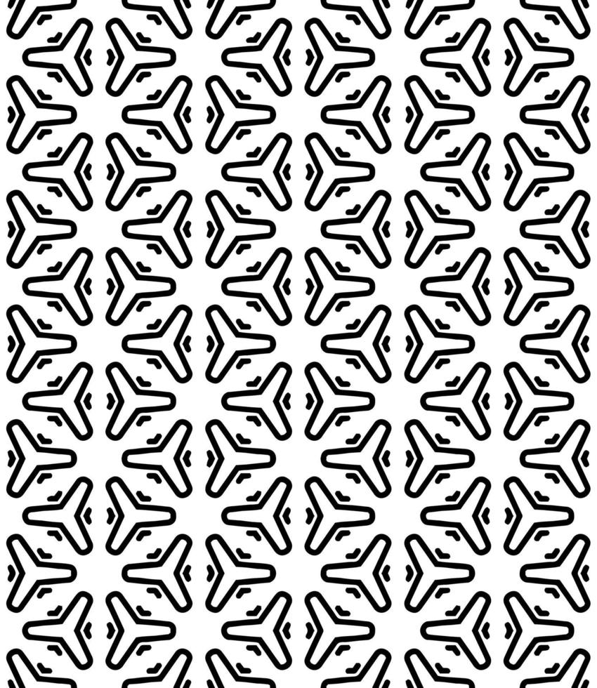 motif abstrait sans couture noir et blanc. arrière-plan et toile de fond. conception ornementale en niveaux de gris. vecteur