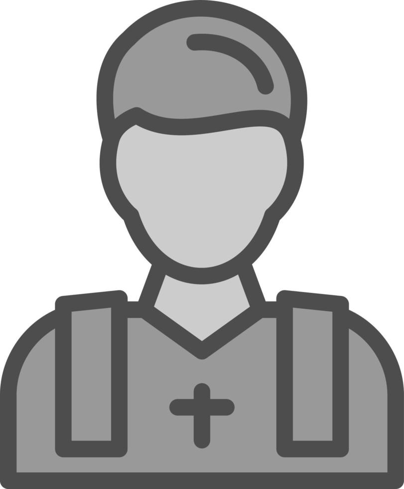 conception d'icône de vecteur de prêtre