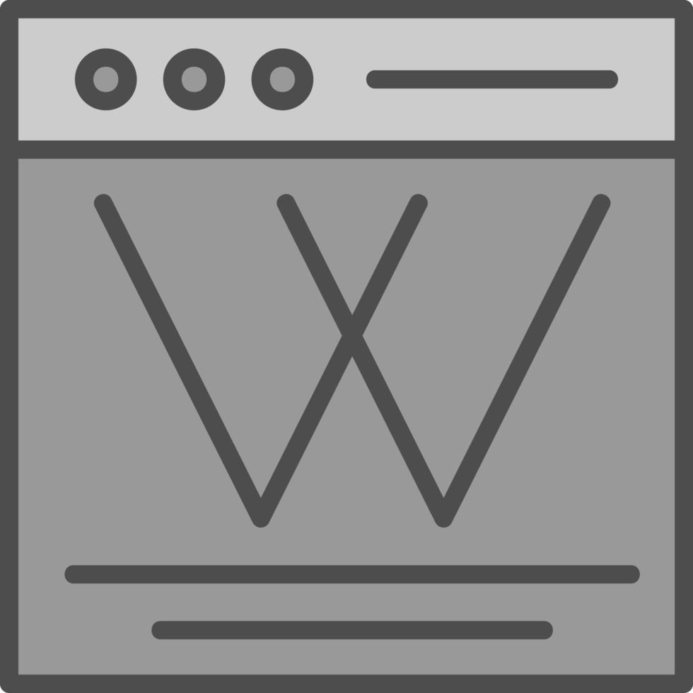conception d'icône de vecteur wiki