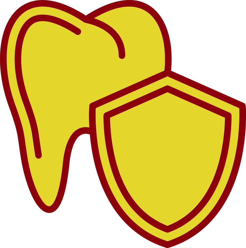 conception d'icône vectorielle de protection des dents vecteur