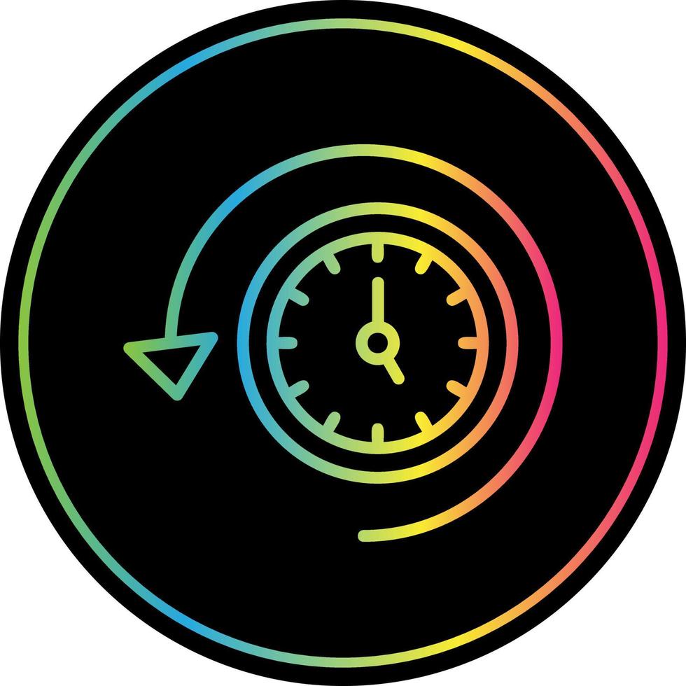conception d'icône de vecteur de temps de récupération