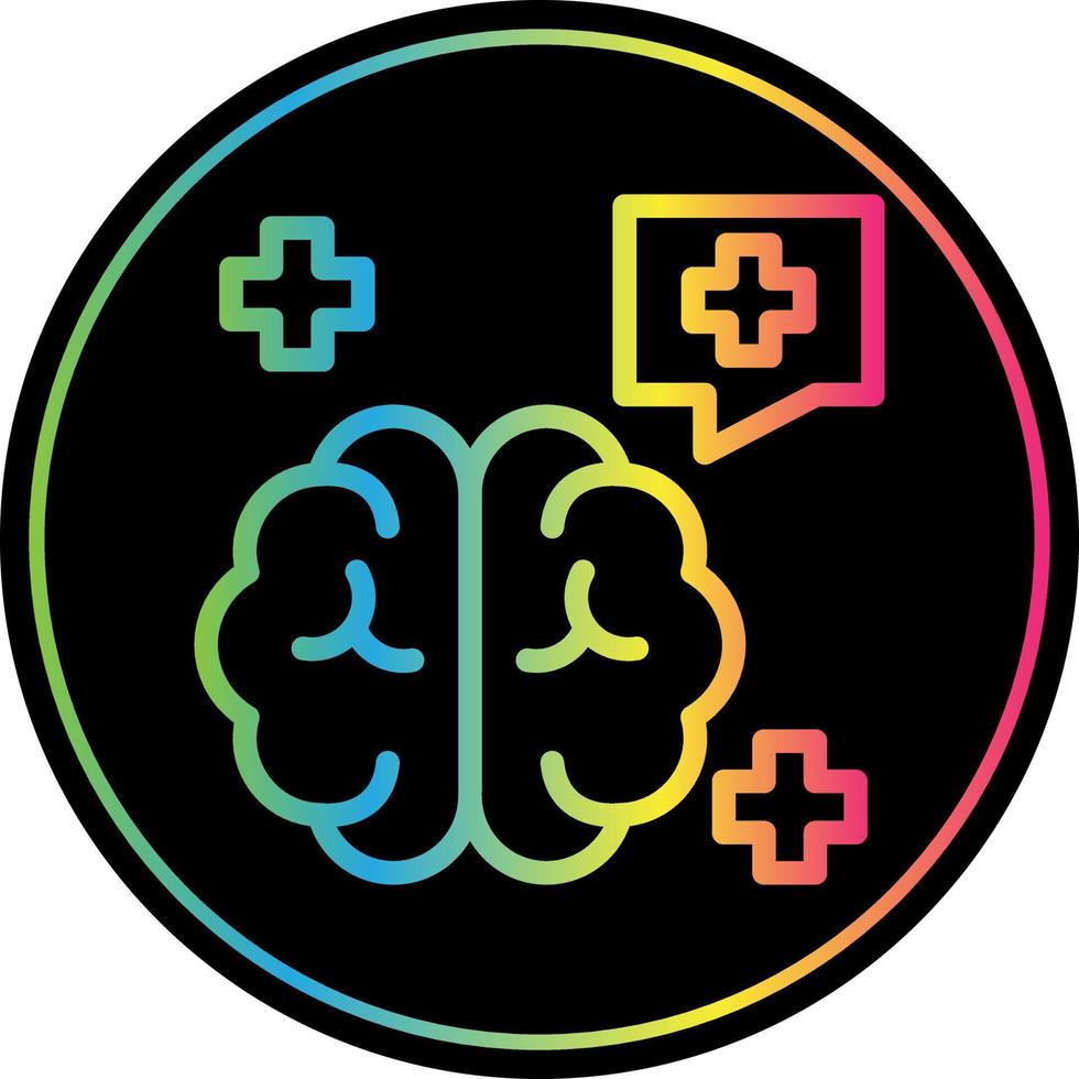 conception d'icône de vecteur de pensée positive