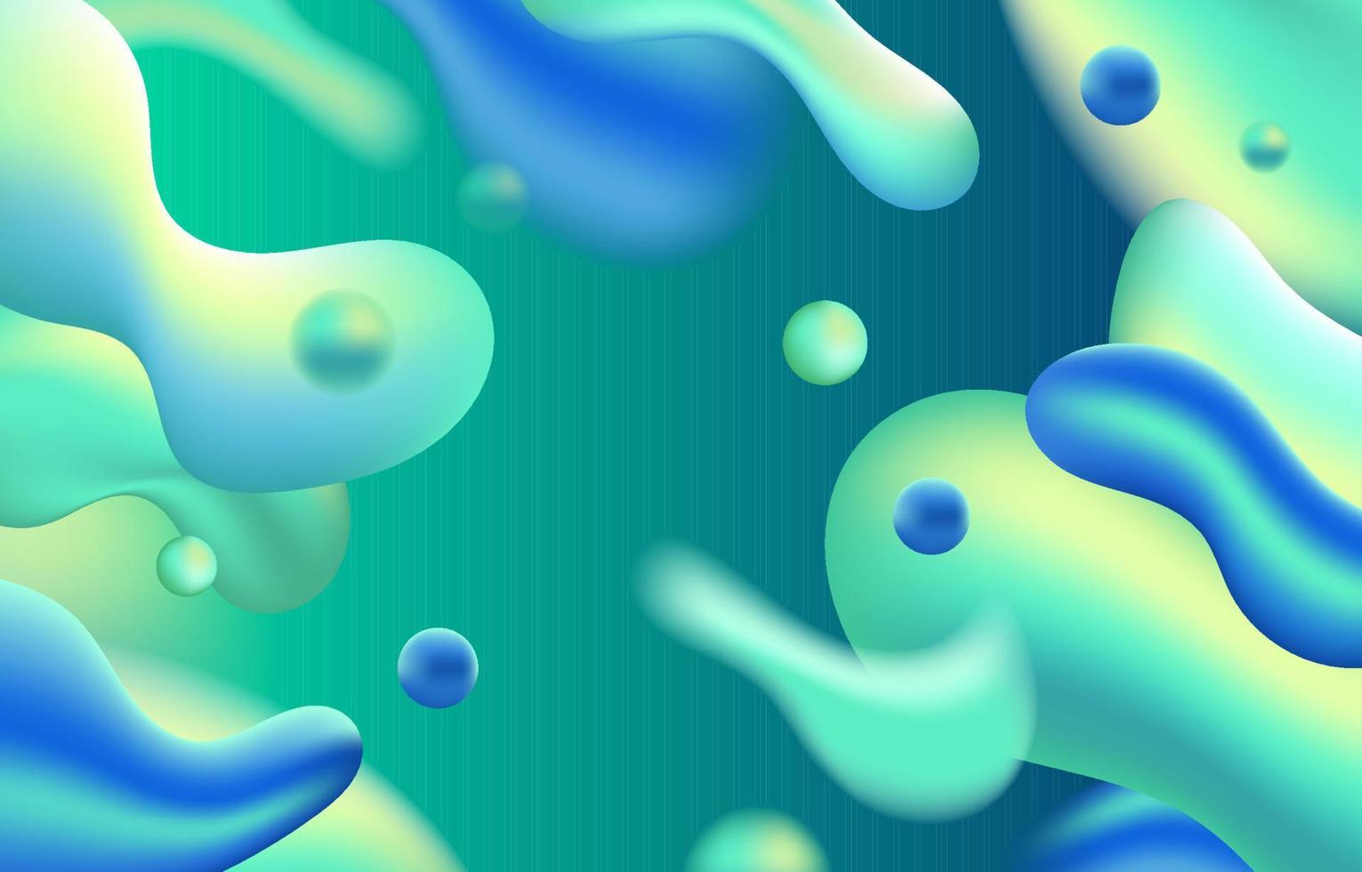 artistique liquide bleu vert abstrait vecteur