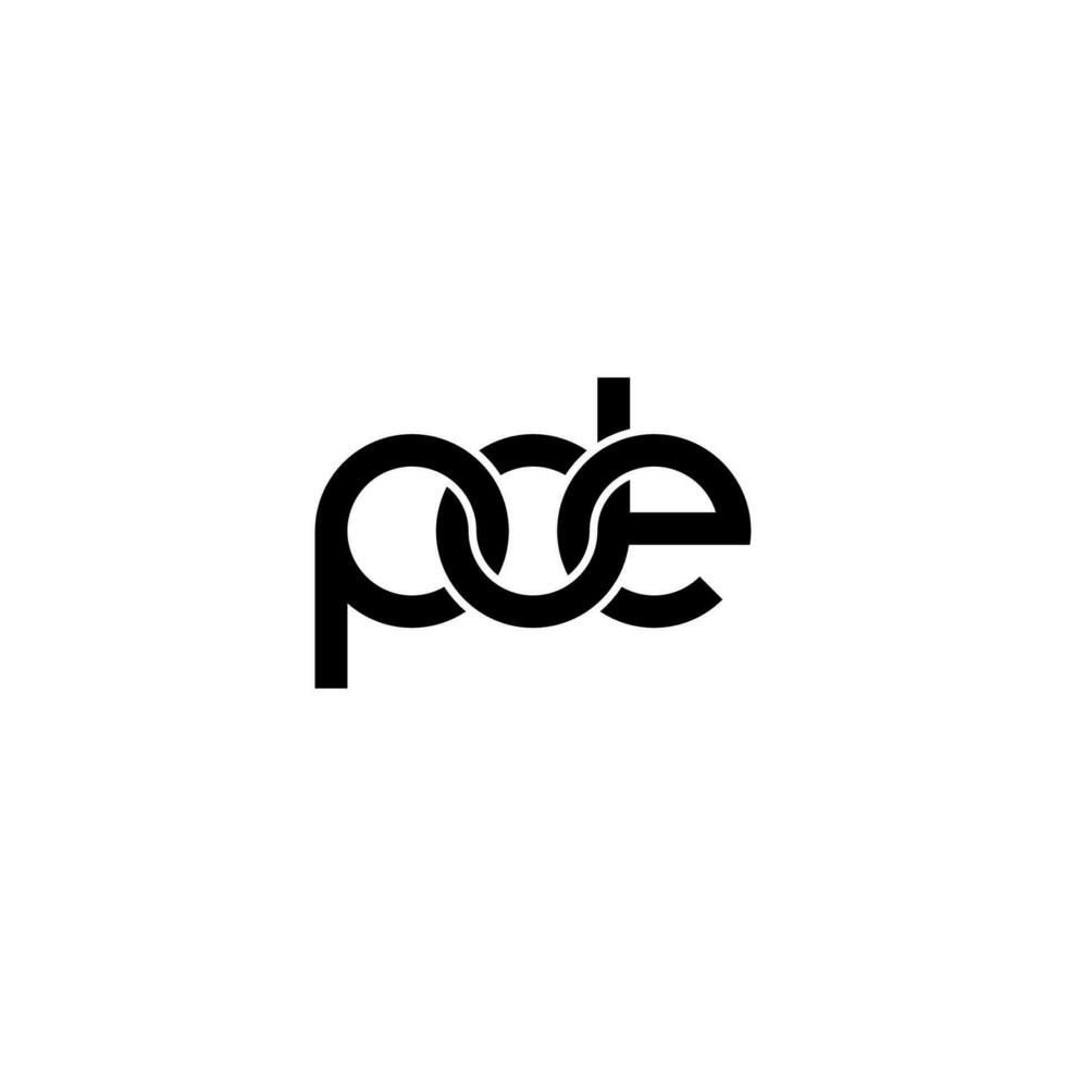 lettres pde logo simple modernes propres vecteur