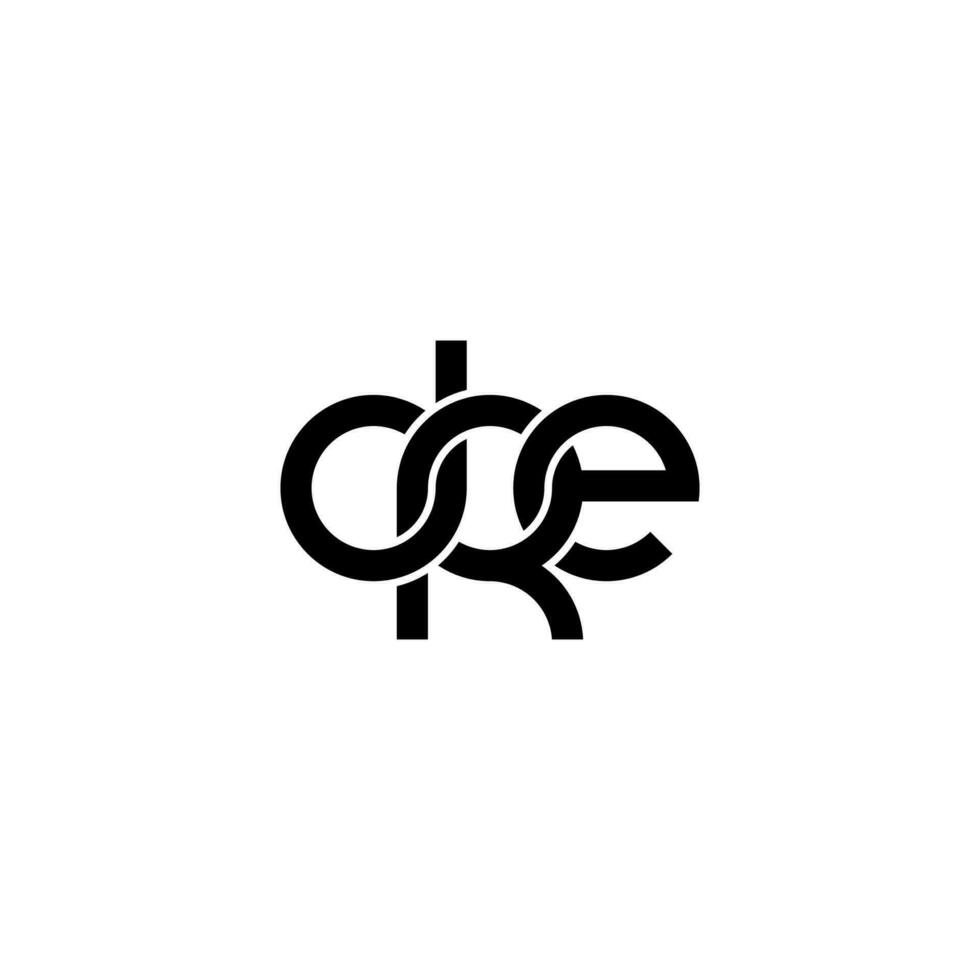 lettres dre logo simples modernes propres vecteur