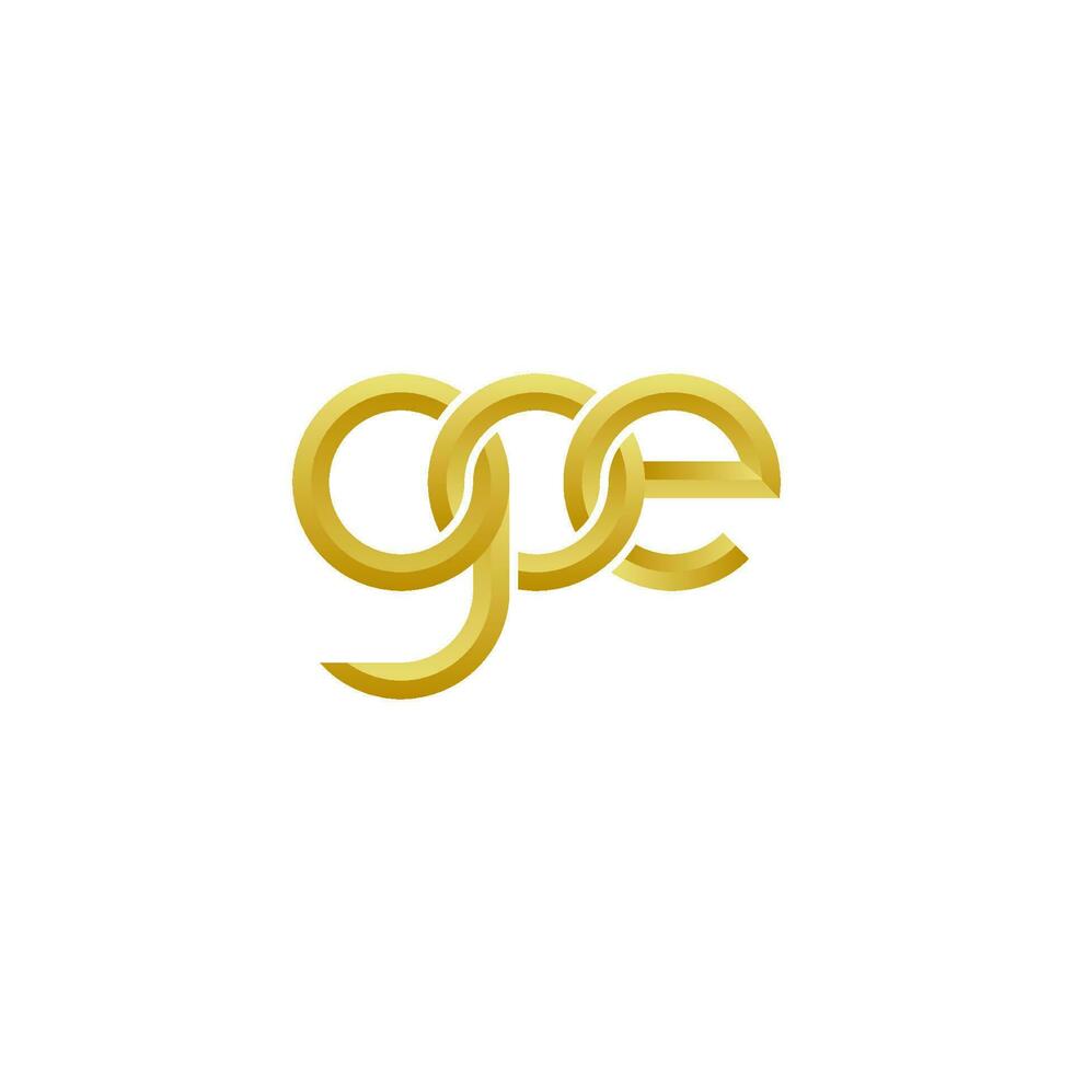 lettres goe logo simples modernes propres vecteur