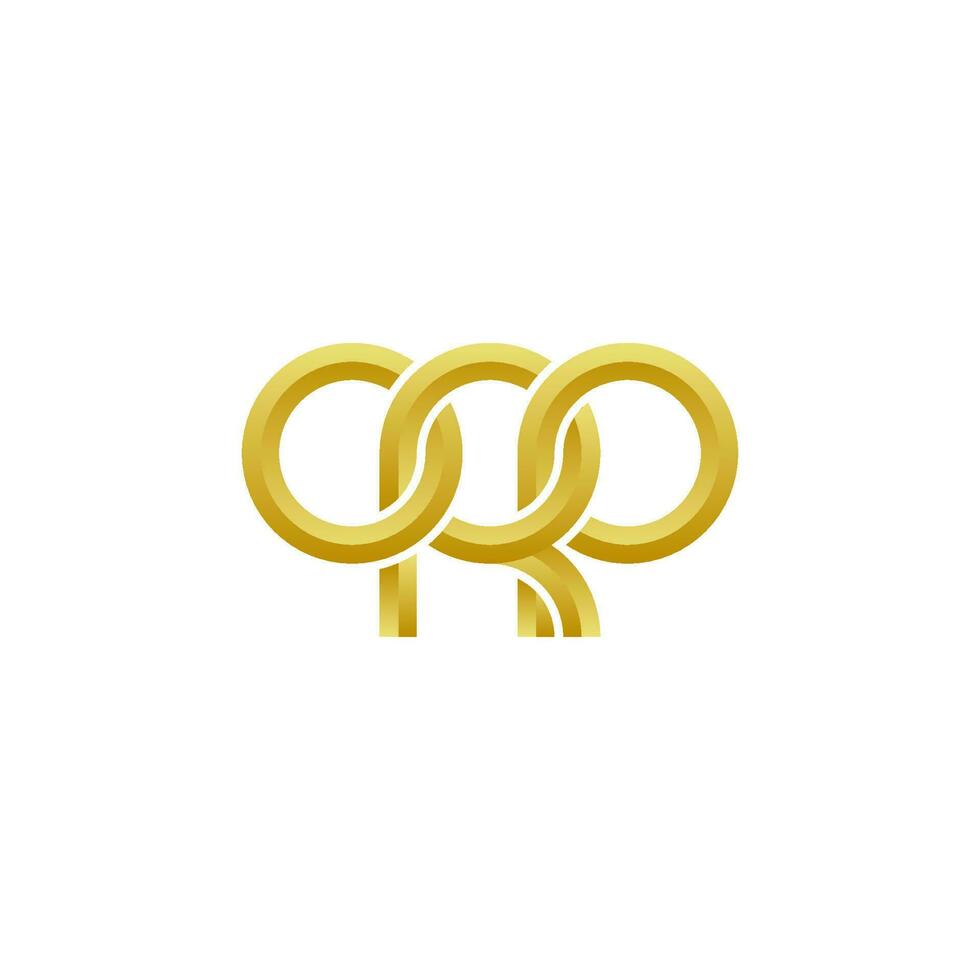 lettres orp logo simple modernes propres vecteur