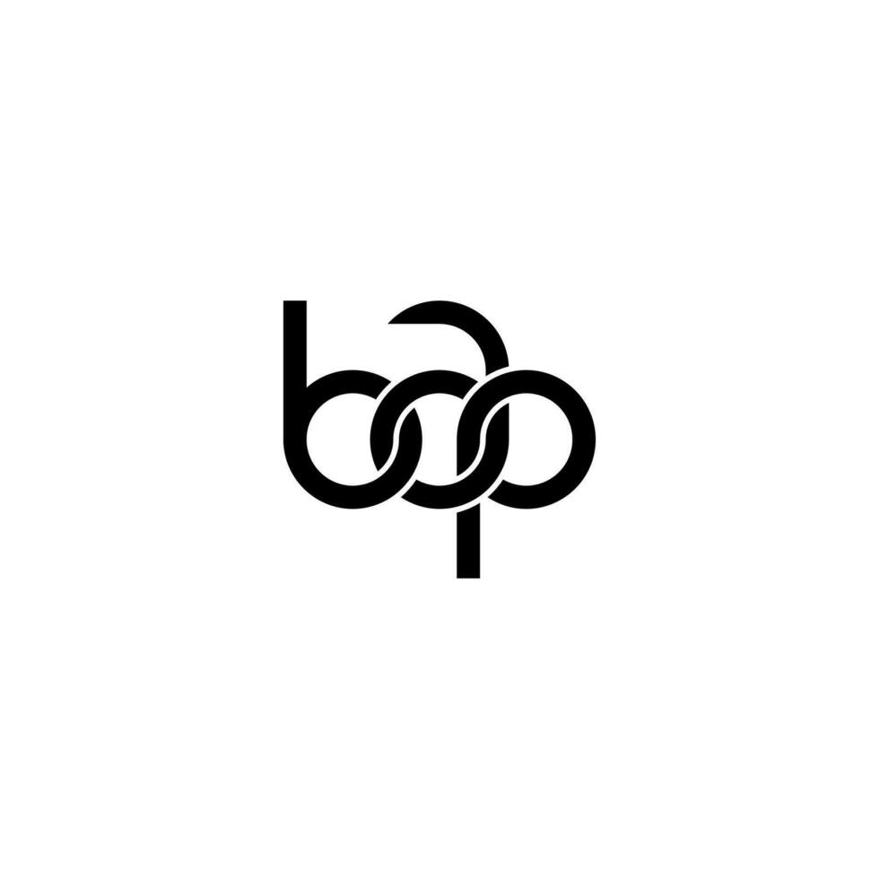 lettres bap logo simple modernes propres vecteur