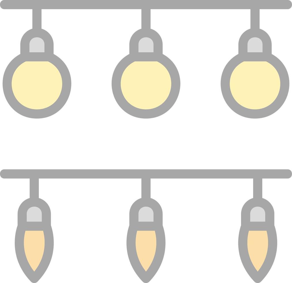 conception d'icône de vecteur de lumières de nouvel an