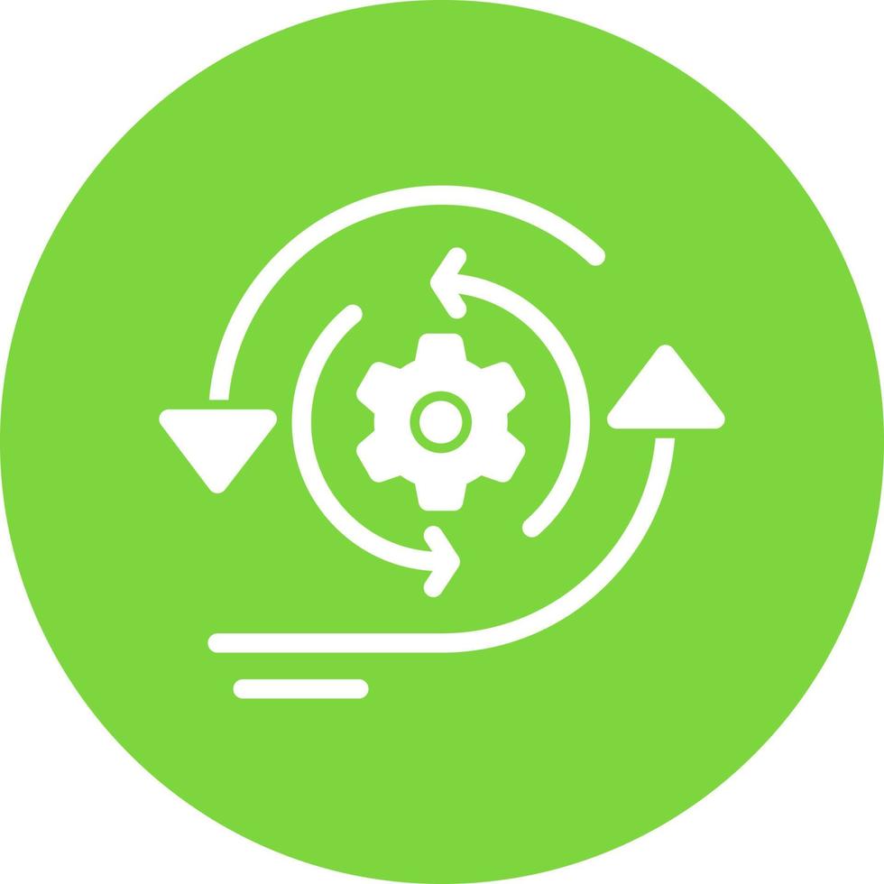 conception d'icône vectorielle de principes agiles vecteur