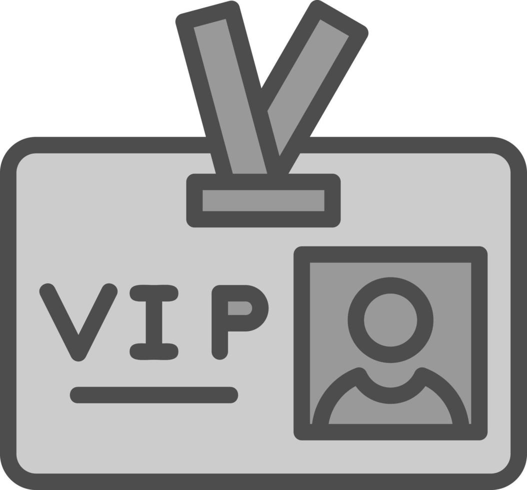 conception d'icône vectorielle de passe vip vecteur