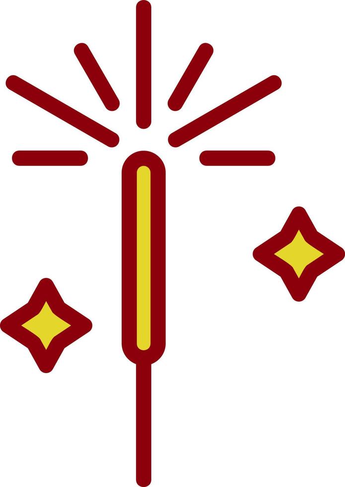 conception d'icône de vecteur de cierge magique