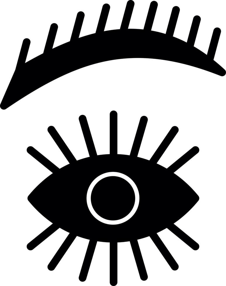 conception d'icône de vecteur de sourcil