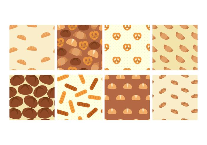 Pain et Brioche Patterns Vector