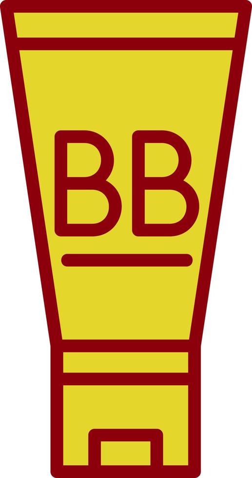 conception d'icône de vecteur de crème bb