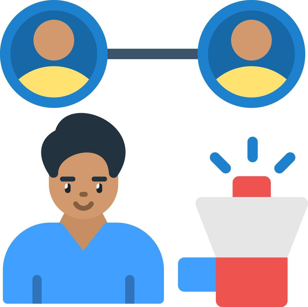 conception d'icônes vectorielles de relations publiques vecteur