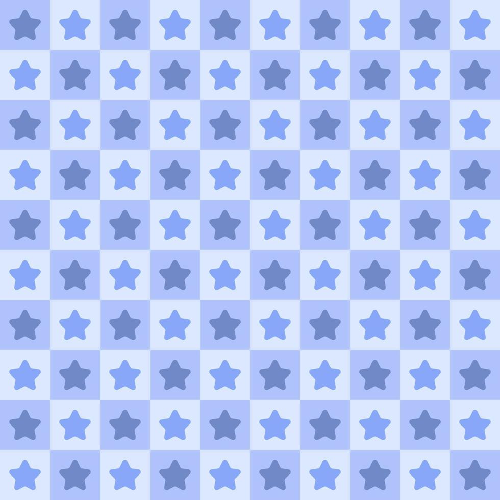modèle sans couture de grille d'échecs d'étoiles. conception de fond d'étoiles. illustration vectorielle 10 eps. vecteur