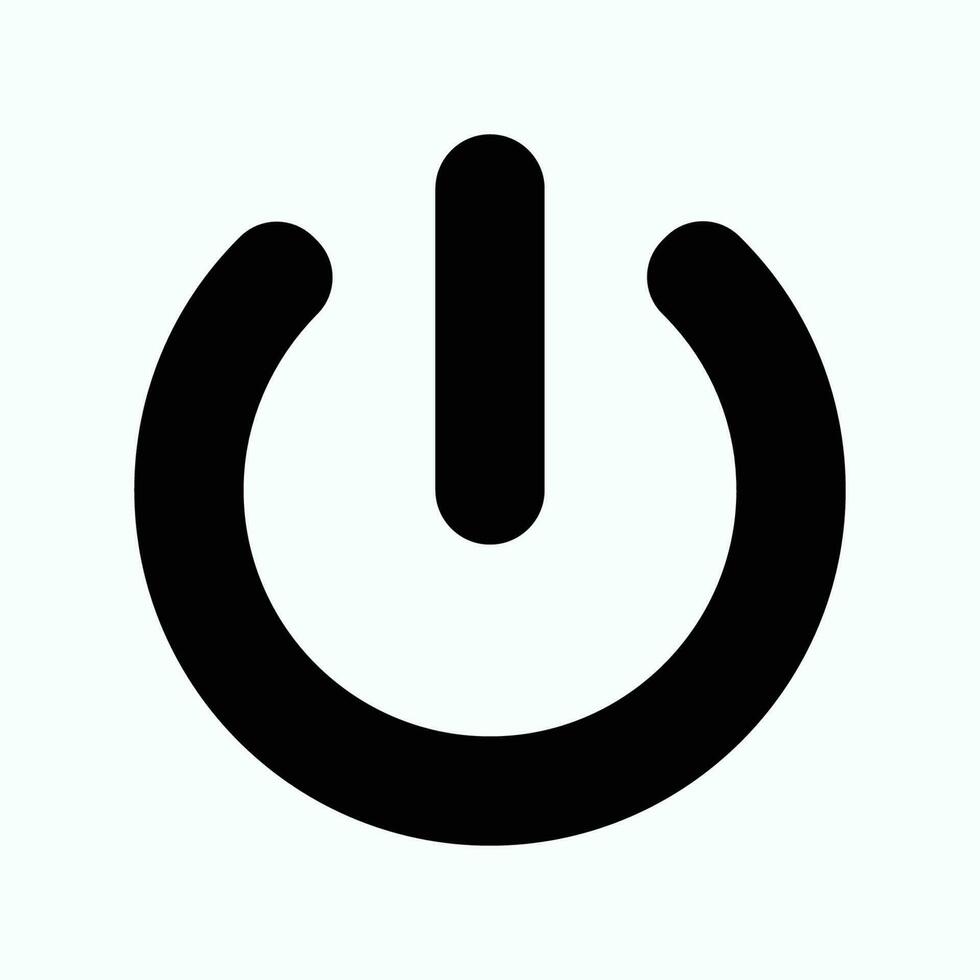 icône de signe marche-arrêt eps10. symbole du bouton marche-arrêt - vecteur