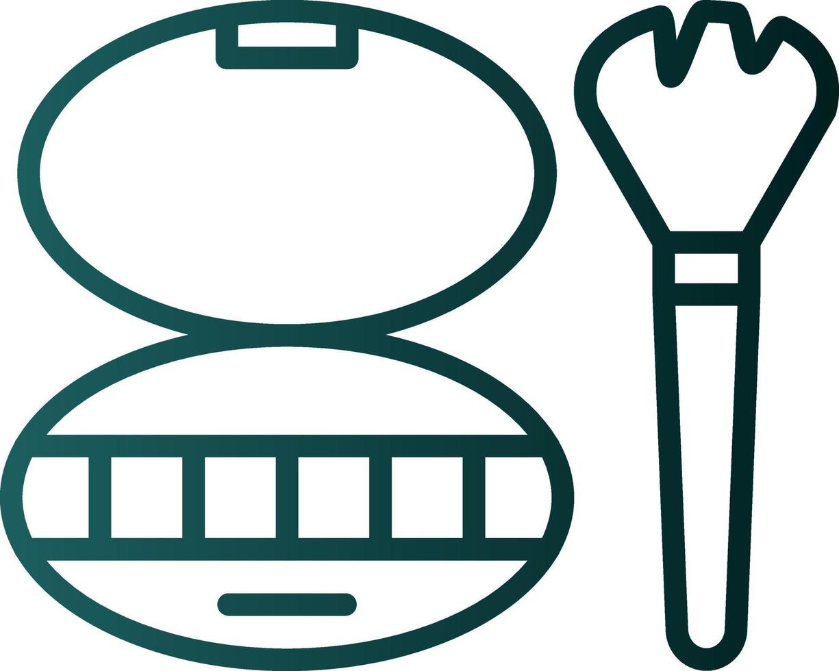 conception d'icône de vecteur de fard à paupières