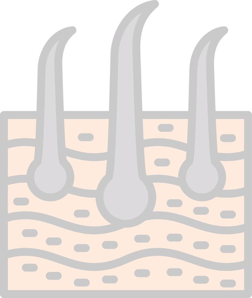 conception d'icône de vecteur de cheveux de peau